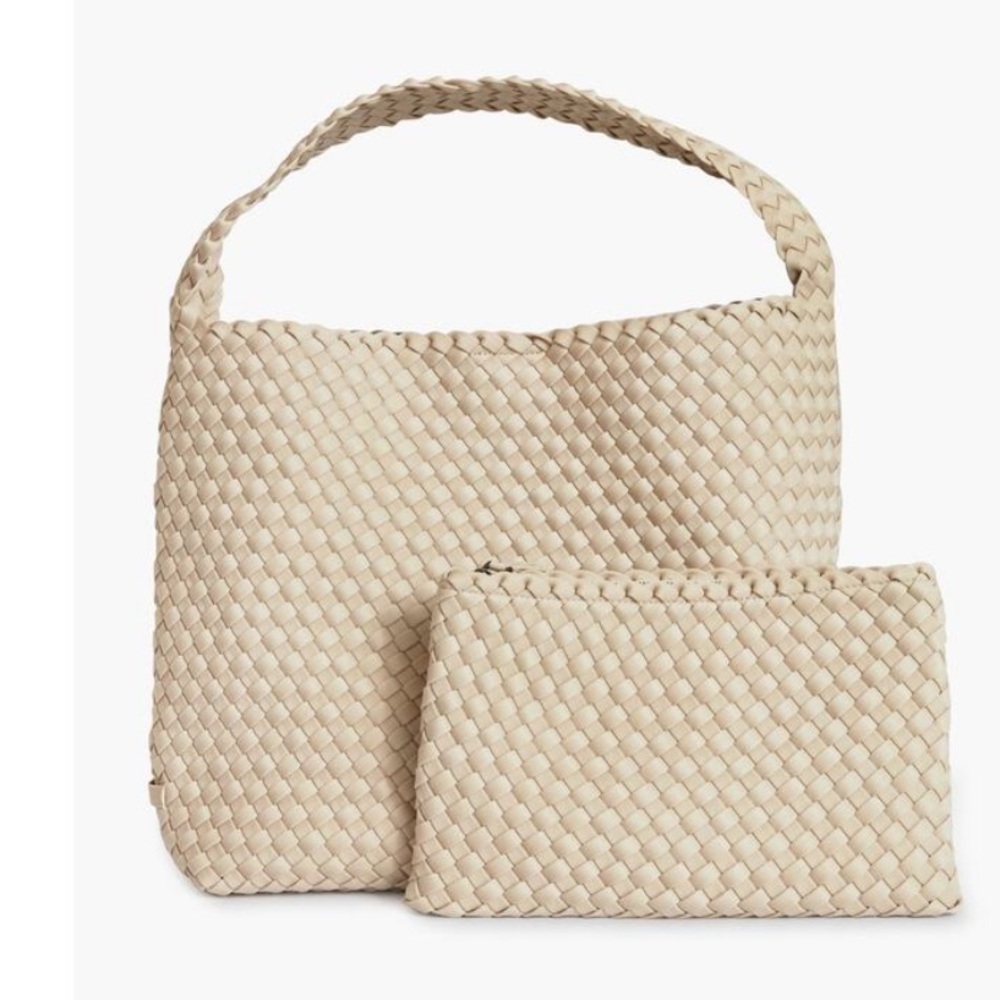 Naghedi Ecru Hobo Bag